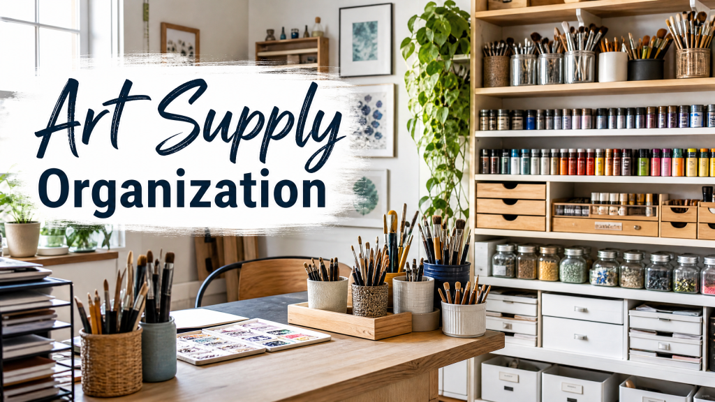 art supply storage and organization