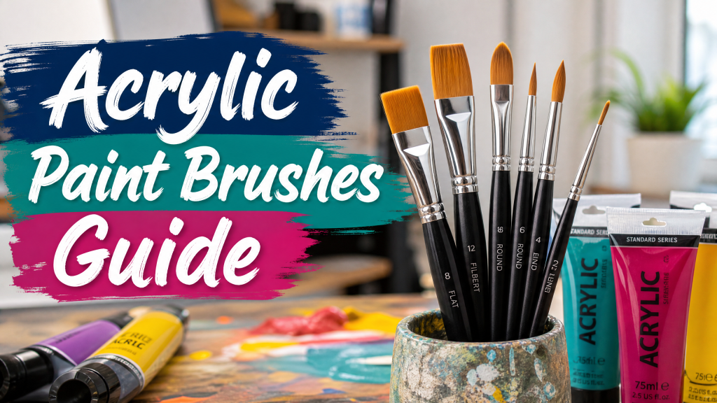 acrylic paint brushes
