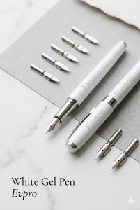 white gel pen for art
