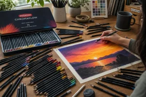 Derwent Chromaflow colored pencils 72 set
