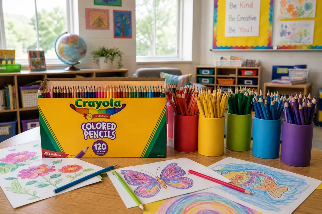 Crayola colored pencils 120-count bulk set