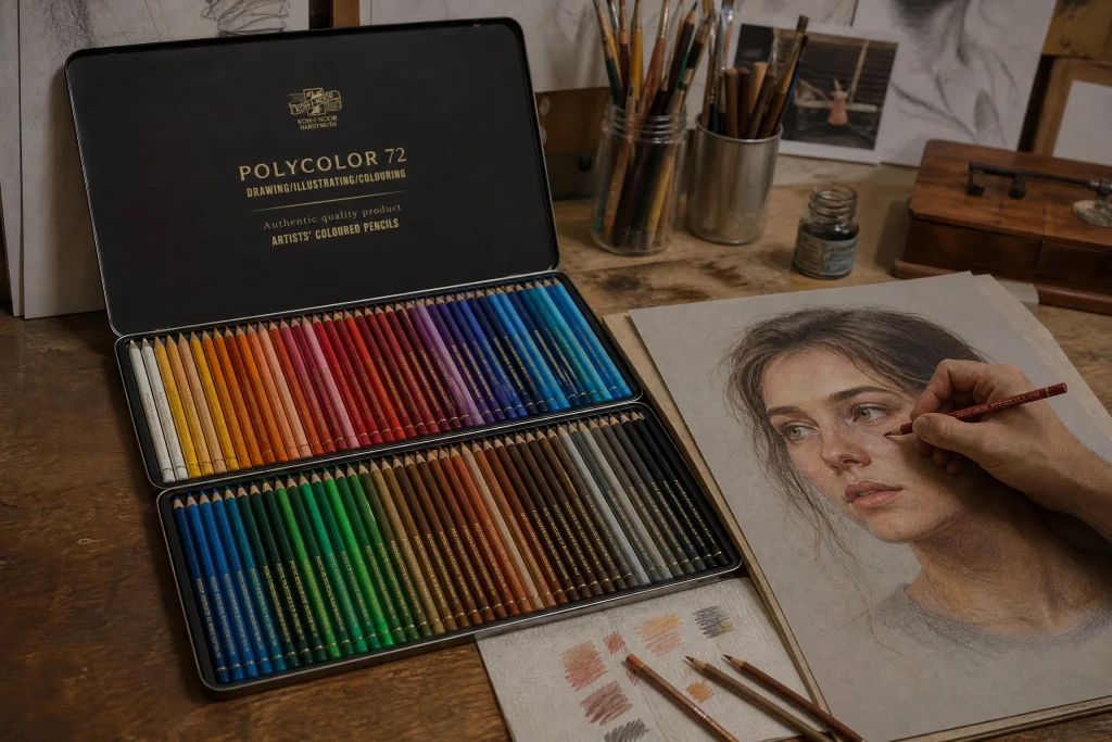 Koh-I-Noor Polycolor colored pencils 72